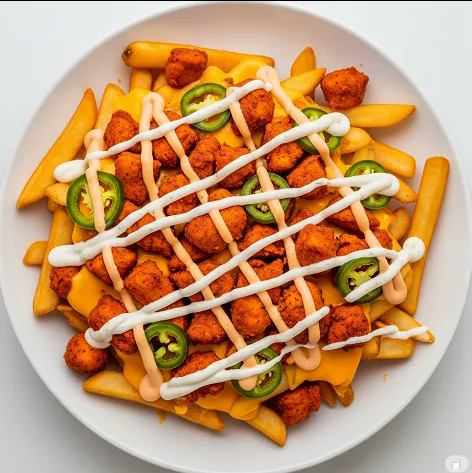 Sticky Korean Loaded Fries 