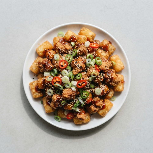 Sticky Korean Loaded Tots 