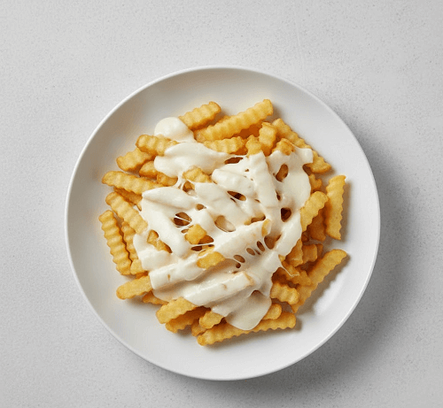 Fries With Franks Hot Sauce & Blue Cheese 
