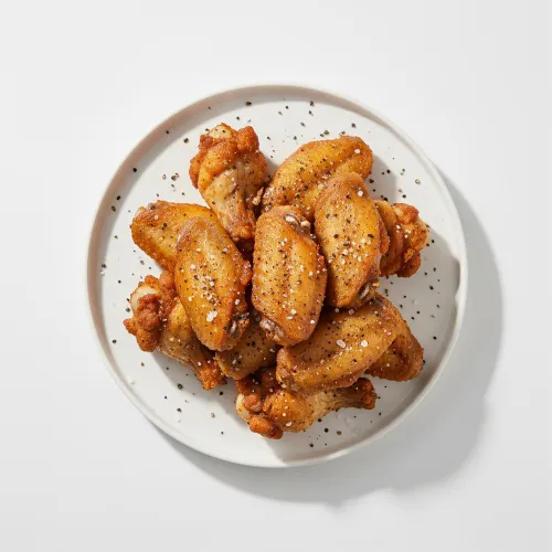 Chicken Wings With Salt & Chilli Sauce 