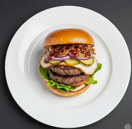 Gourmet Bbq Pulled Pork Burger 