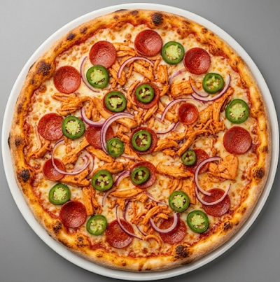 Messy Mexican Pizza 